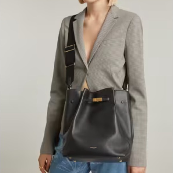 Demellier New York Large Bucket Tote - Tan Small Grain Ecru Stitching 🤎🤎🤎 - Picture 7 of 7